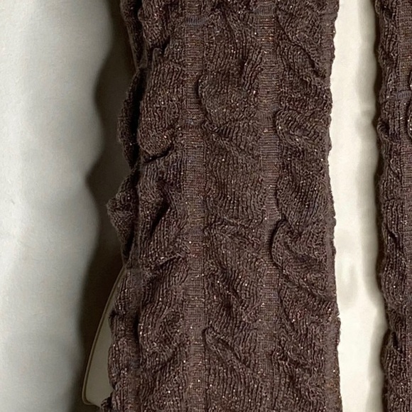 4/$35 Olsen Scrunch Knit Scarf Sparkly Metallic - Picture 3 of 6